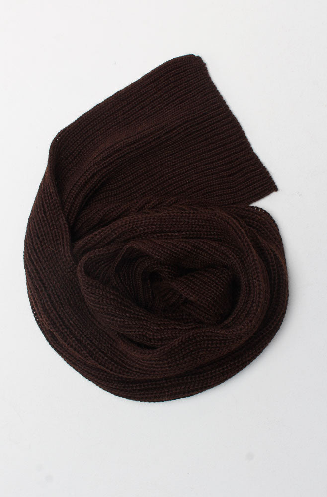 The Alpaca Scarf Dark Brown