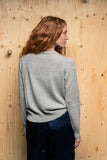 Women’s Crew Neck Baby Alpaca Jumper Grey