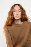 Women’s Crew Neck Baby Alpaca Jumper Camel