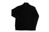 black high neck knitwear alpaca cotton eco sustainable sweater STUDY 34